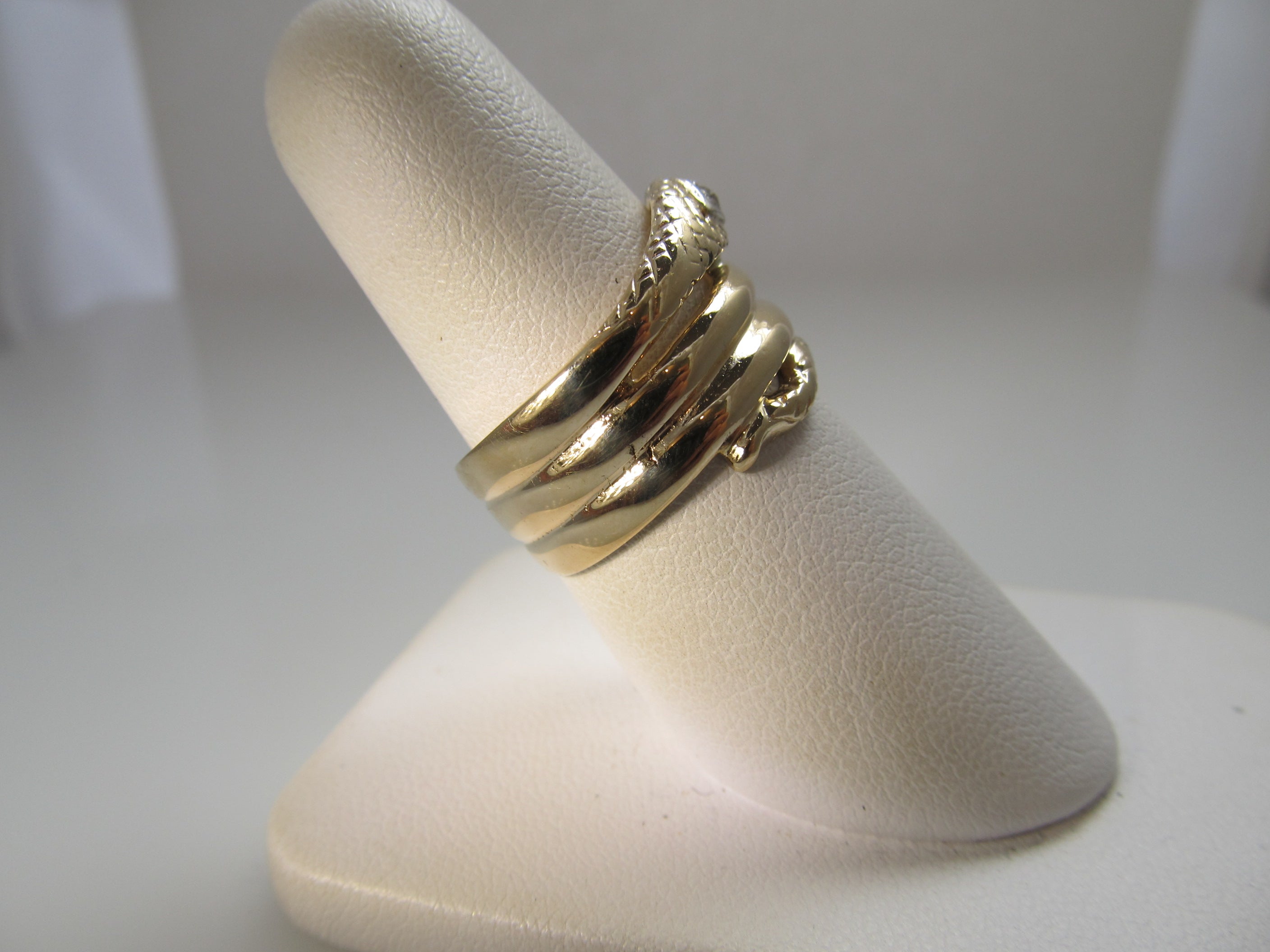 Vintage coiled snake ring