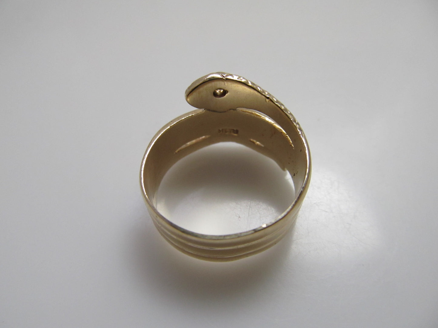 Vintage coiled snake ring