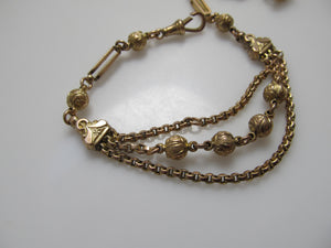 Antique watch fob bracelet