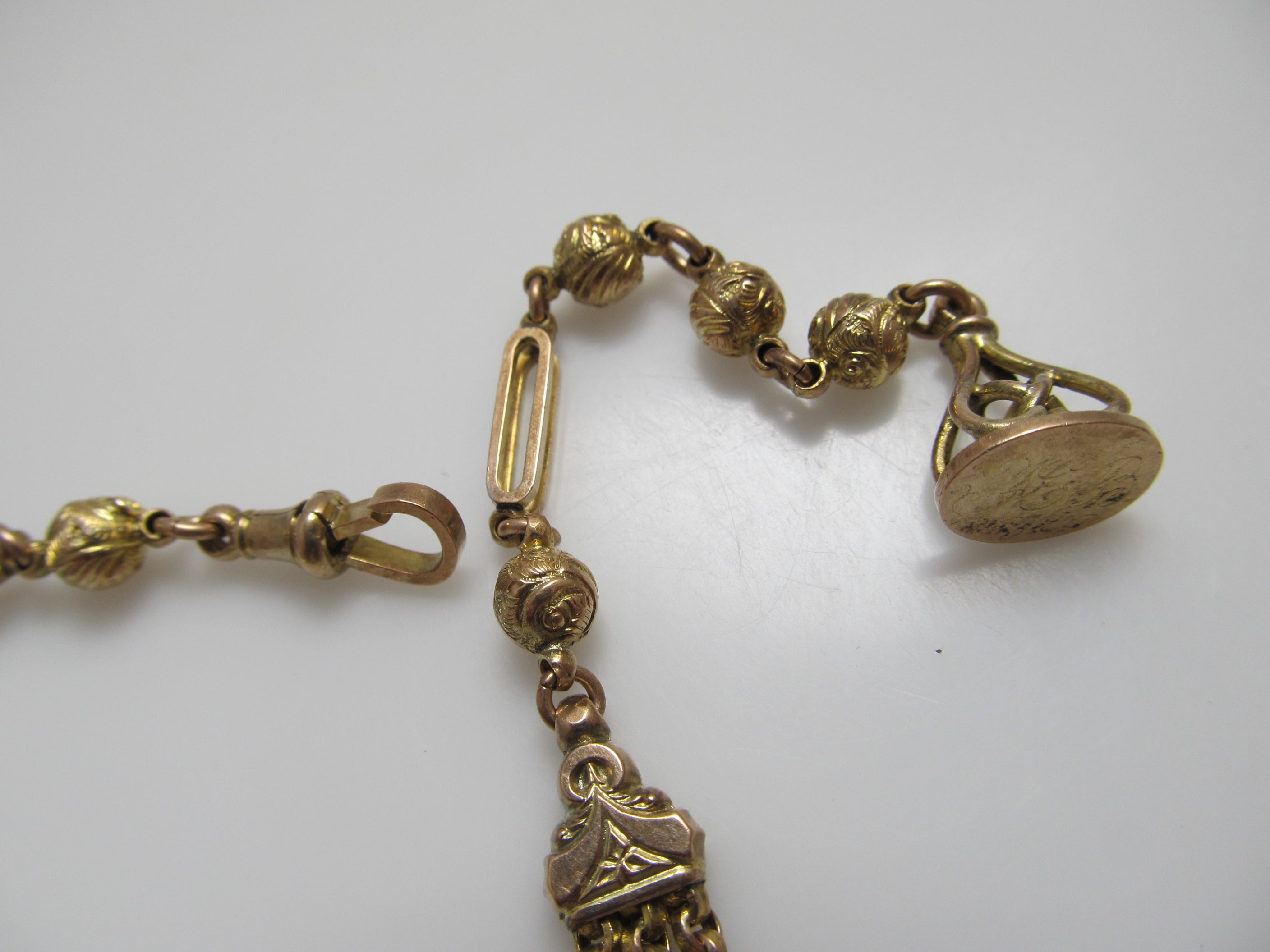 Antique watch fob bracelet