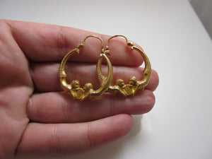 Mermaid hoop earrings