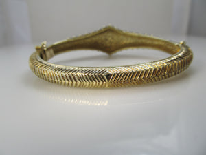 Vintage enamel bangle bracelet