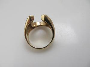 Vintage diamond horseshoe ring