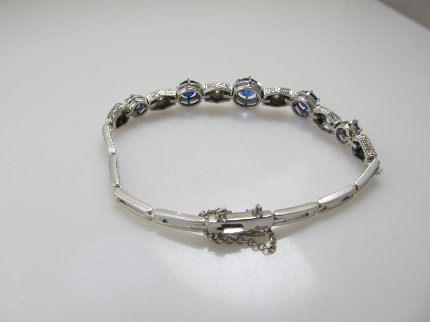 Vintage sapphire diamond bracelet