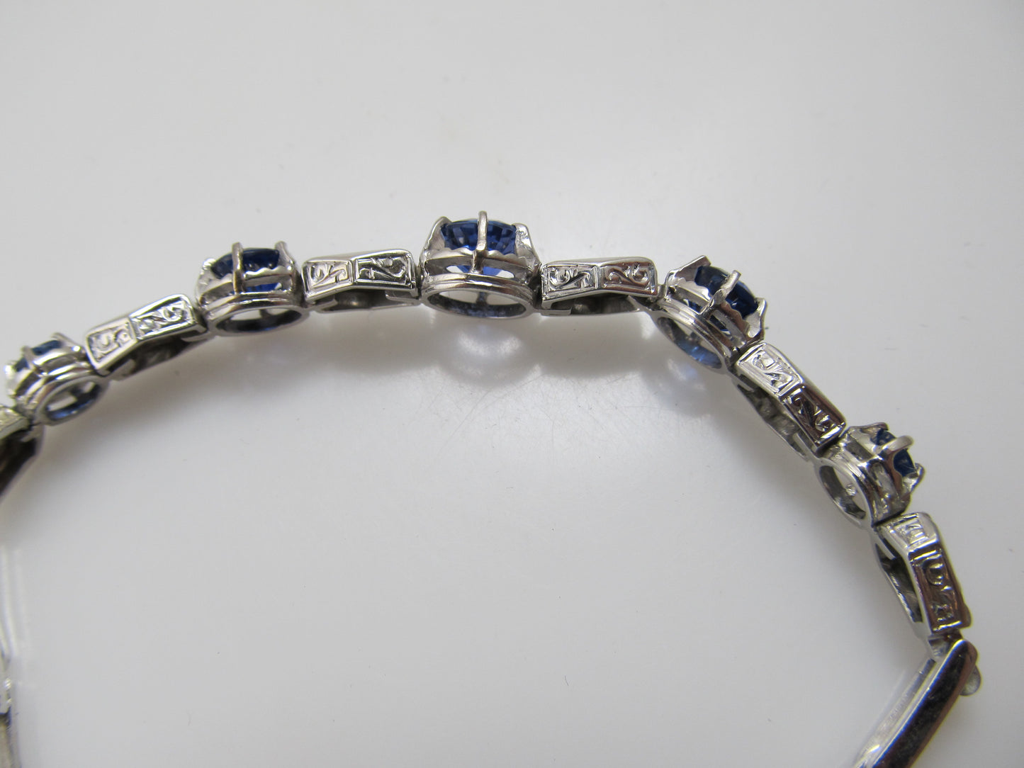 Vintage sapphire diamond bracelet