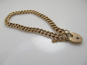 9kt rose gold heart bracelet