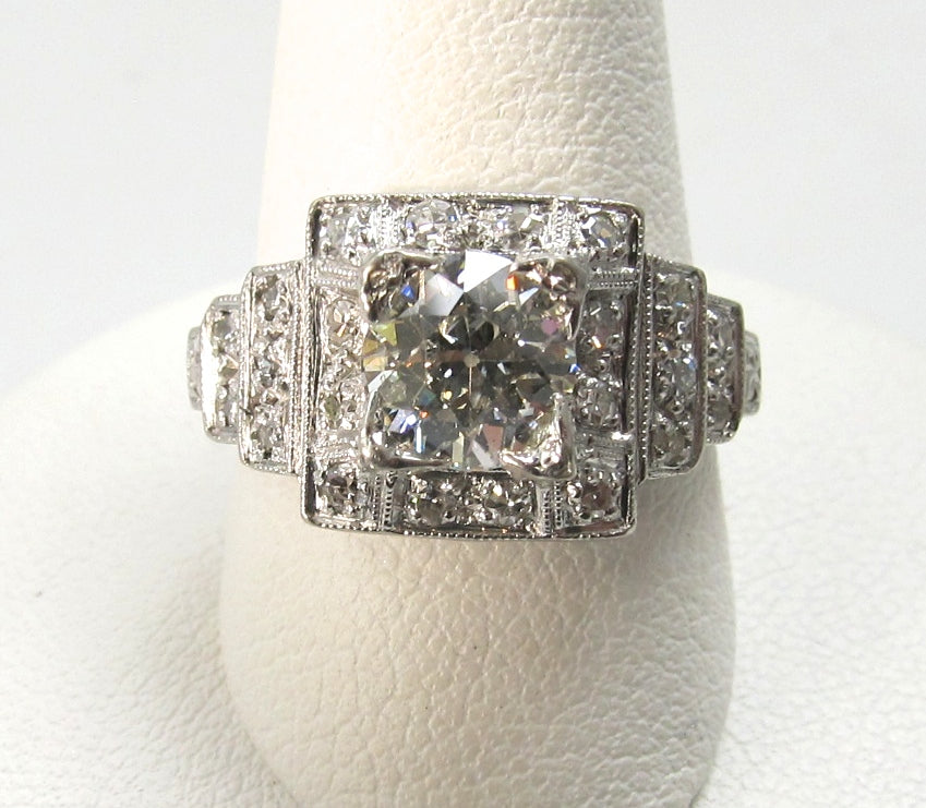 Art deco diamond engagement ring, victorious cape may