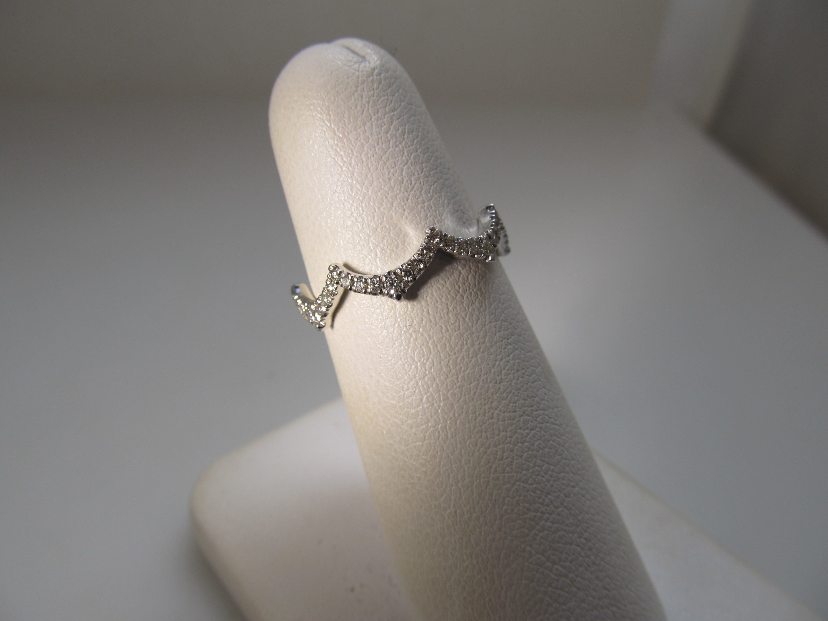 Gabriel & Co diamond wave ring