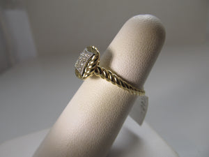 Gabriel & Co square top diamond ring