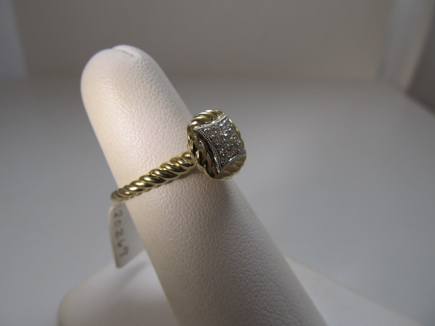 Gabriel & Co square top diamond ring