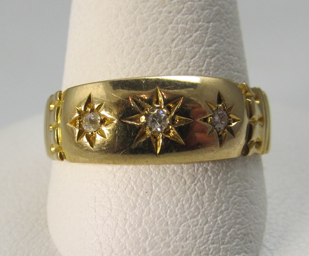 Vintage star set diamond ring, Victorious Cape May