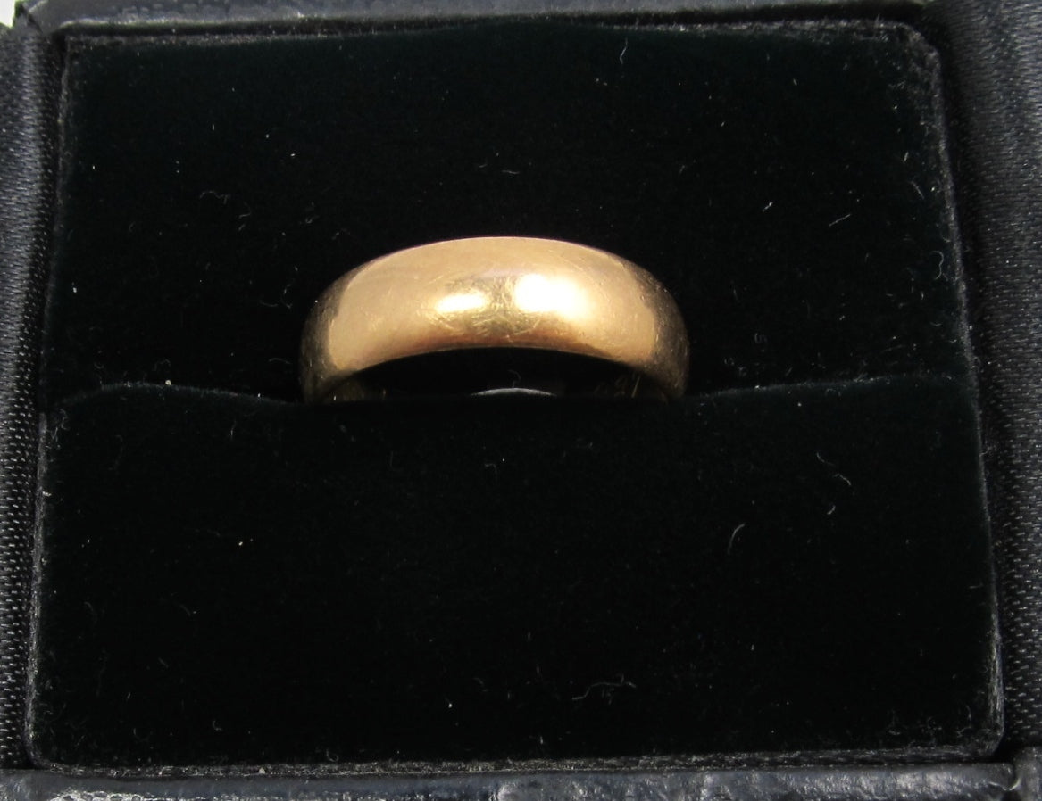 14k Yellow Gold Band Dated Nov 2nd 1837.
