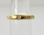 18k flush set diamond band