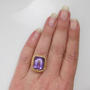 Pretty 10.00ct amethyst ring