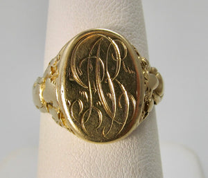 Art Nouveau signet ring