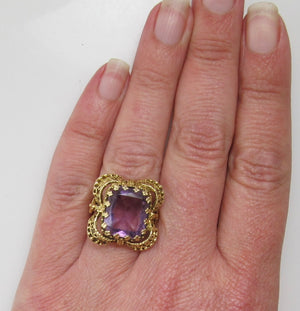 Vintage 5.00ct amethyst ring