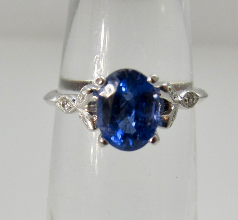 Gabriel & Co tanzanite diamond ring