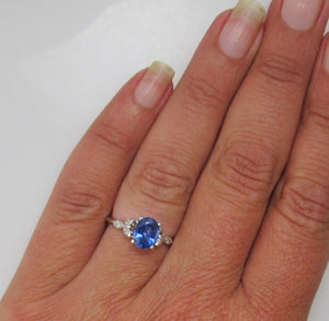 Gabriel & Co tanzanite diamond ring