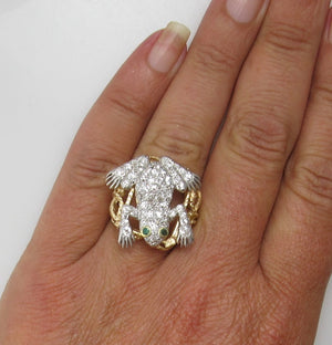 1.25ct diamond frog ring