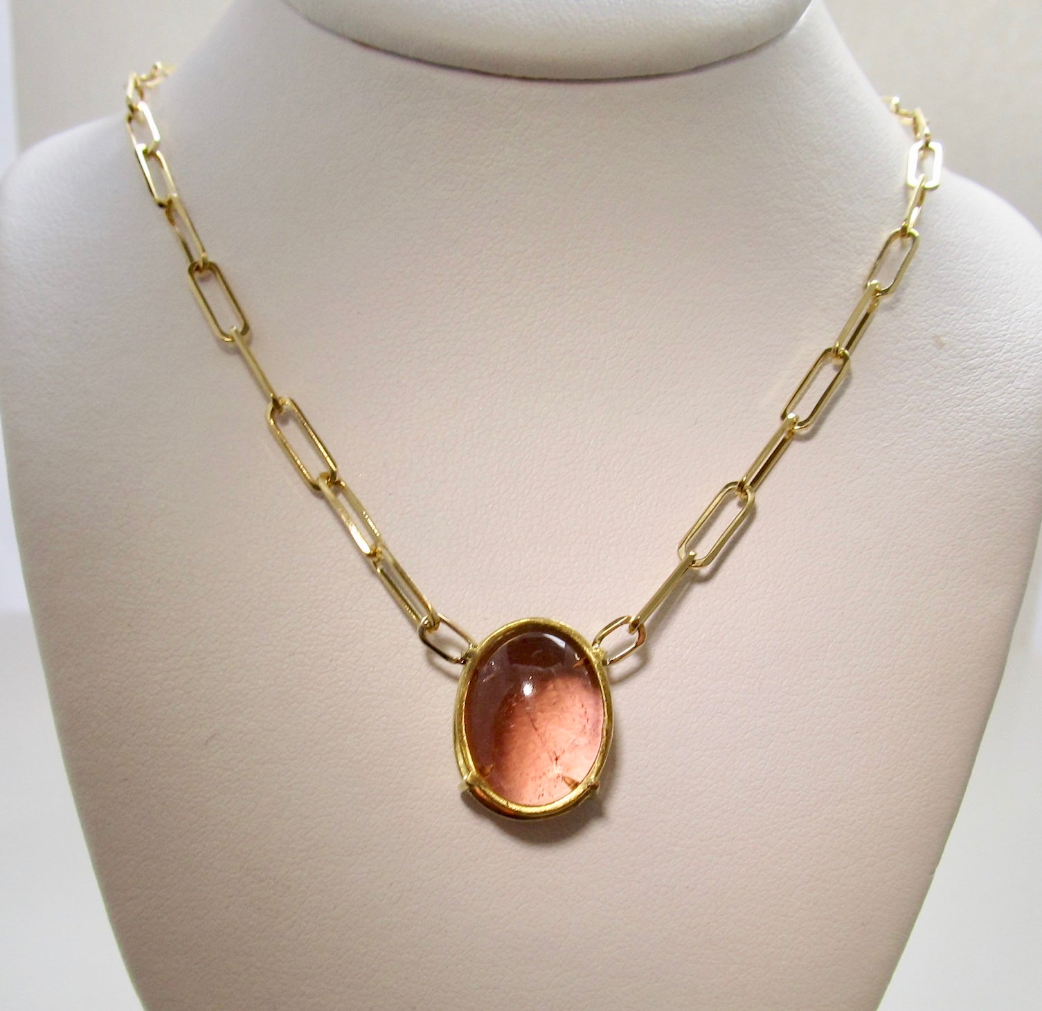 Cape May sunset tourmaline necklace