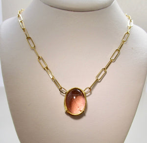 Cape May sunset tourmaline necklace