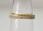 2ct yellow and white diamond eternity band
