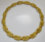 18k yellow gold statement necklace