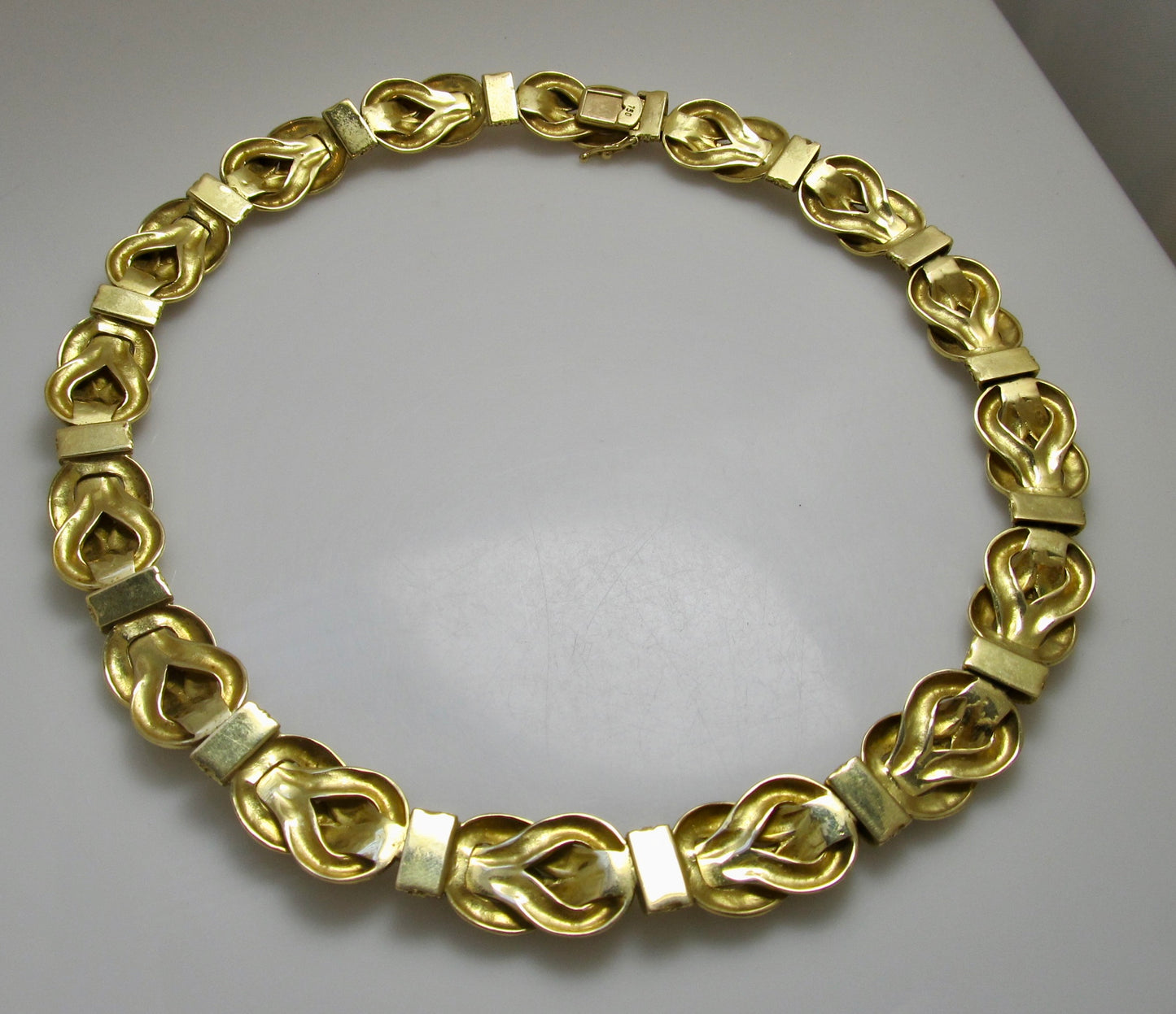 18k yellow gold statement necklace