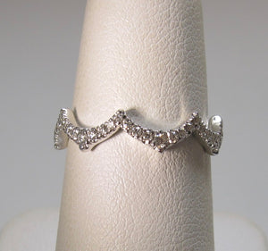 Gabriel & Co diamond wave ring