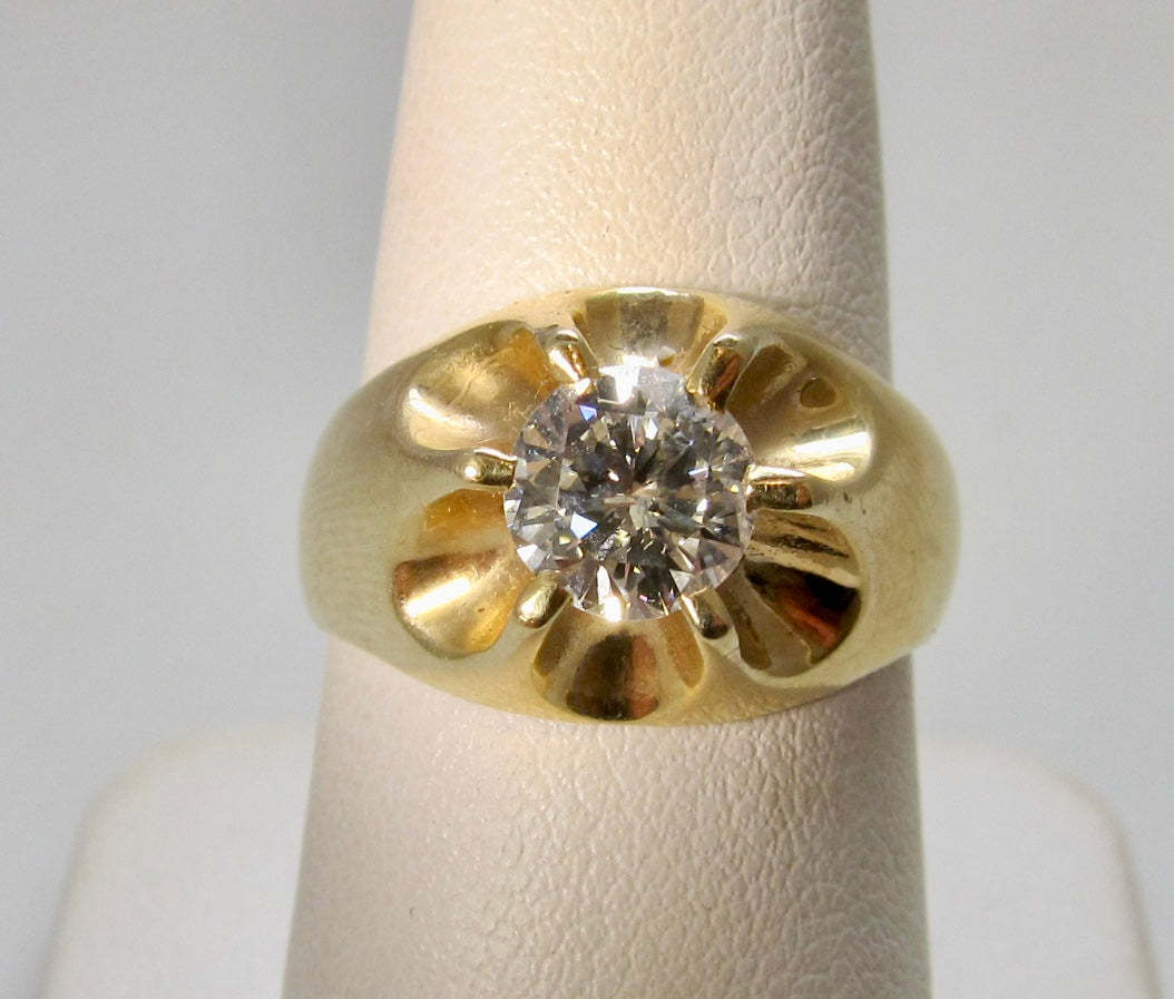 Vintage 1.12ct diamond ring