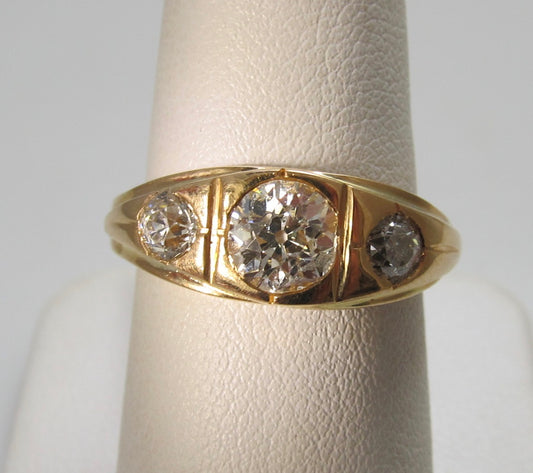 Vintage diamond gypsy ring