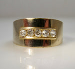 Vintage wide diamond cigar band