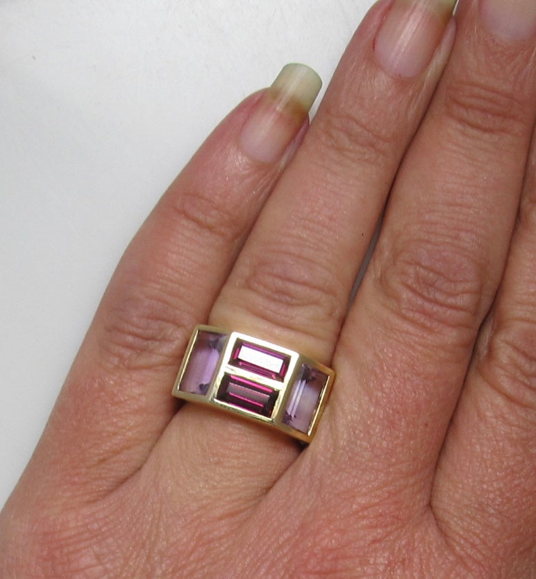 Estate amethyst cocktail ring