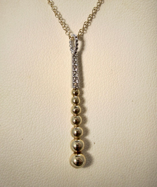 Gabriel & Co diamond drop necklace
