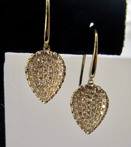 Gabriel & Co pave diamond drop earrings