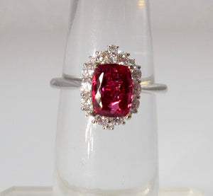 Gabriel & Co rubellite tourmaline ring