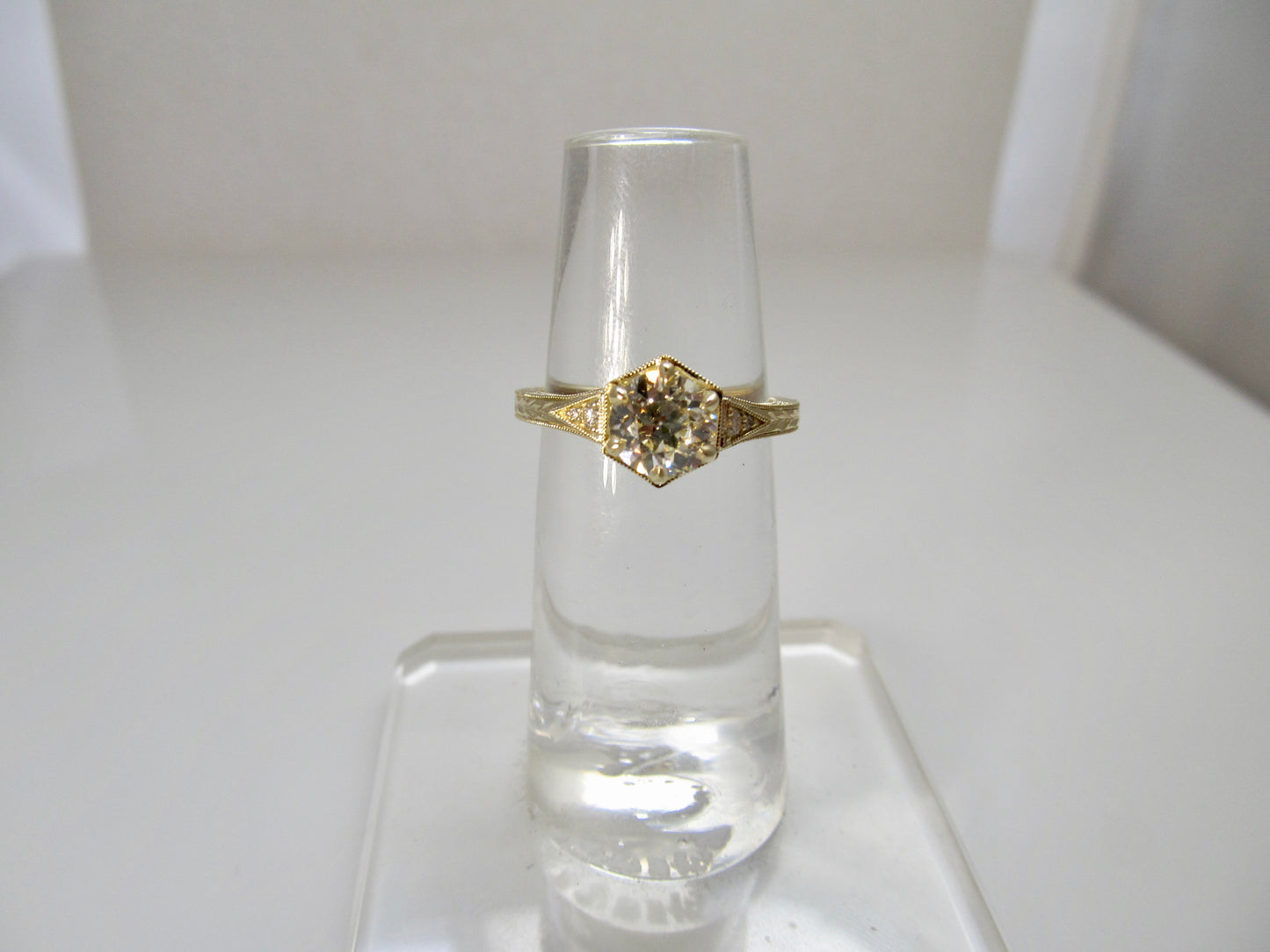 Gabriel & Co 1.05ct diamond engagement ring