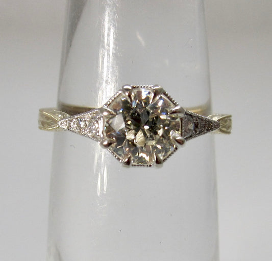 Gabriel & Co 1.00ct diamond engagement ring