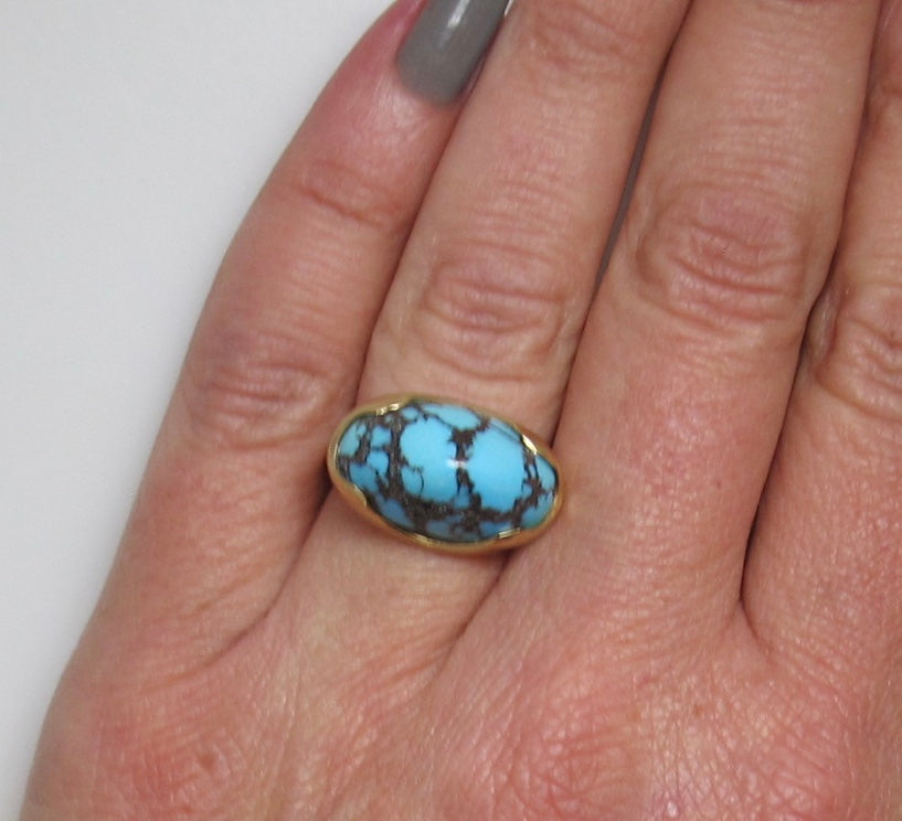 Handmade turquoise ring