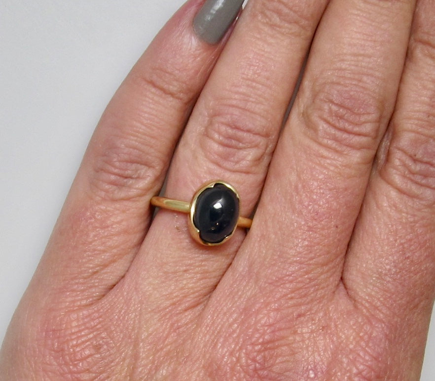 Handmade 4ct sapphire ring