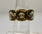 Smoky quartz cocktail ring