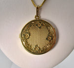Heavy vintage hand engraved locket, circa 1920