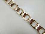Vintage retro 14k rose and yellow gold bracelet