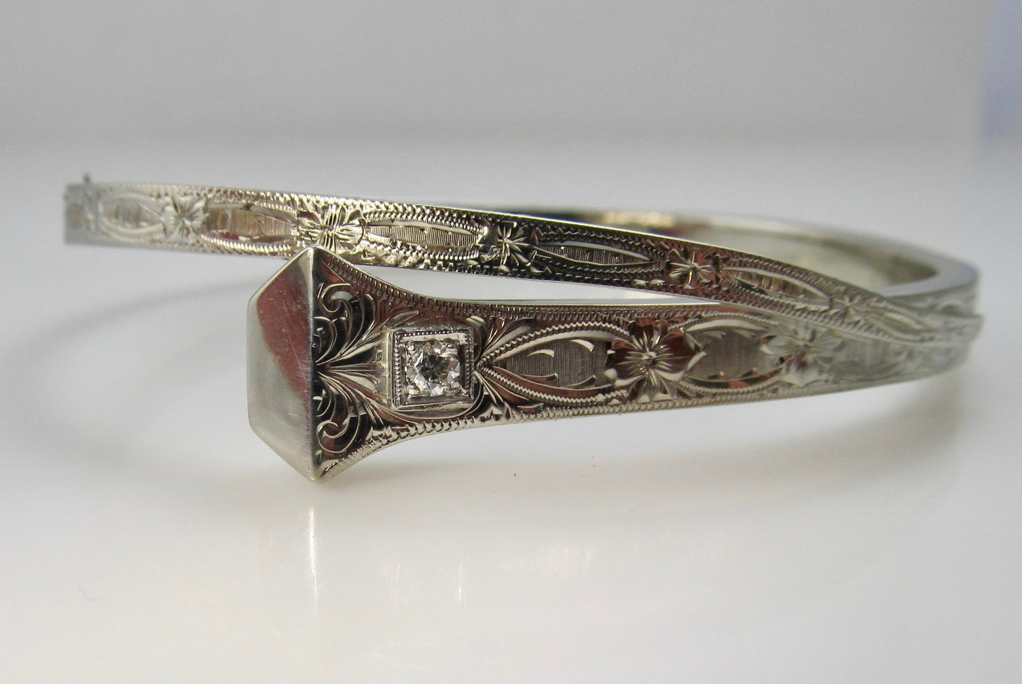 Antique equestrian nail bangle bracelet
