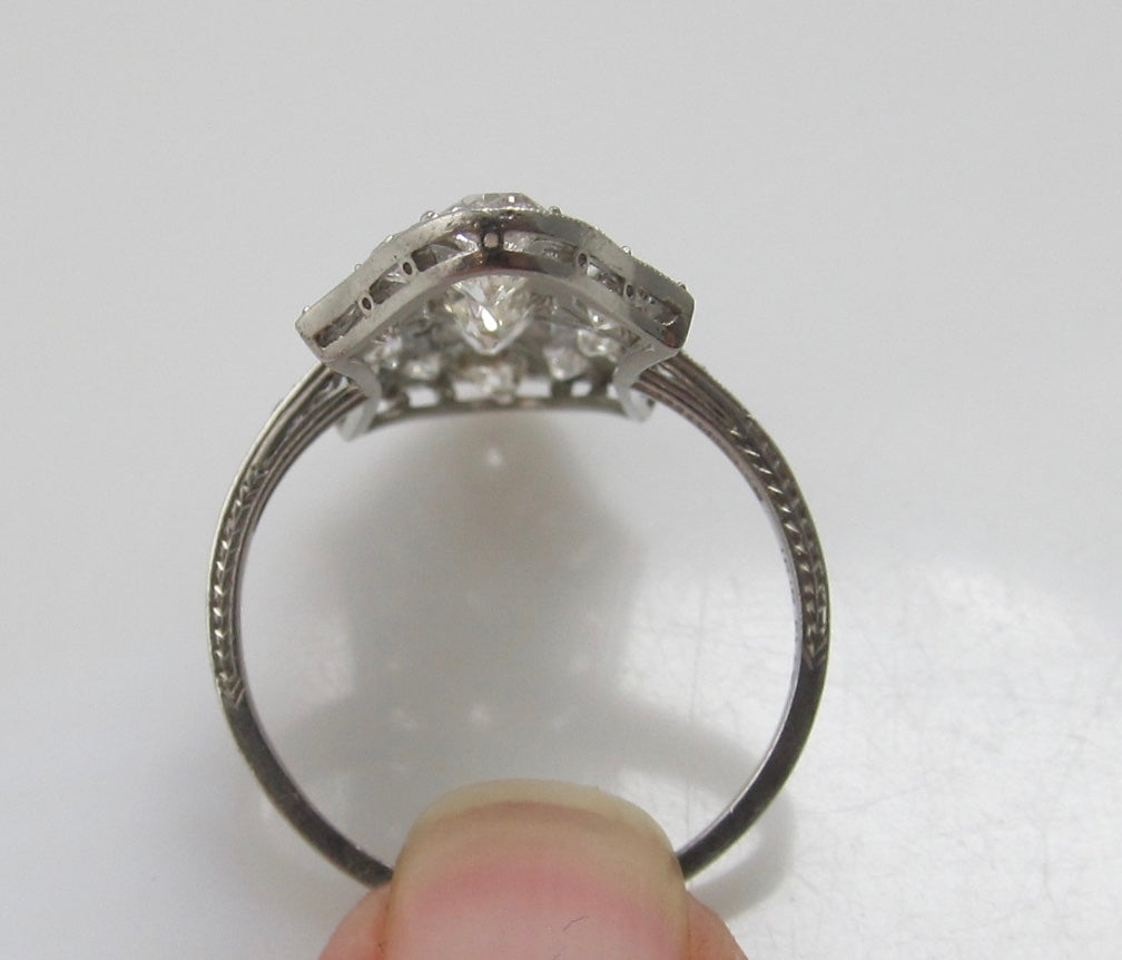 Art deco 2.36ct diamond ring