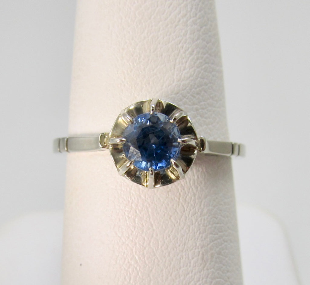 Victorious Cape May, antique jewelry, ceylon sapphire engagement ring