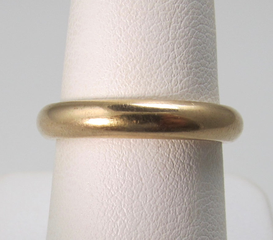 Dated 1898, 14k rose gold wedding band