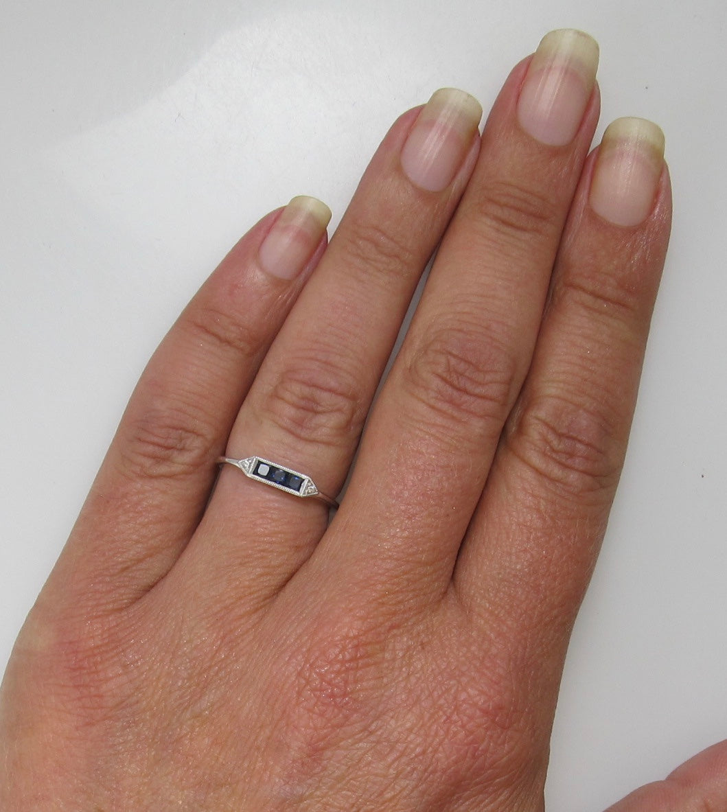 Gabriel & Co best selling sapphire ring