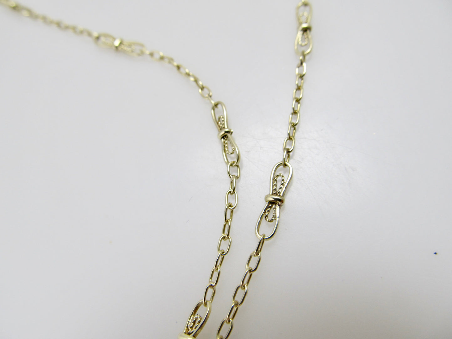Antique lapis necklace, 14k yellow gold