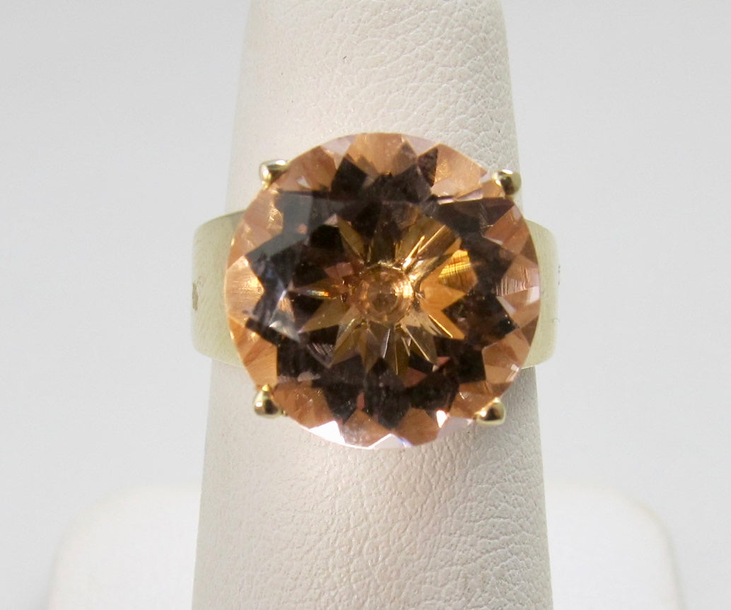 Victorious Cape May, morganite ring, antique estate jewelry